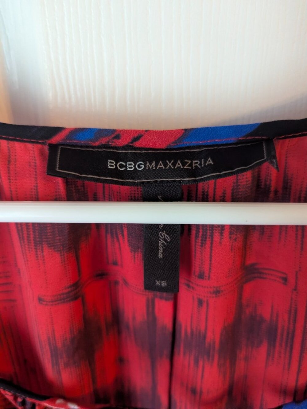 NBCBG Maxazria red black and blue romper - xs - Picture 6 of 7